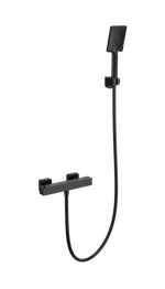 Смеситель для душа с термостатом WONZON & WOGHAND STAY 3, Черный матовый (WW-B2062-A-MB)