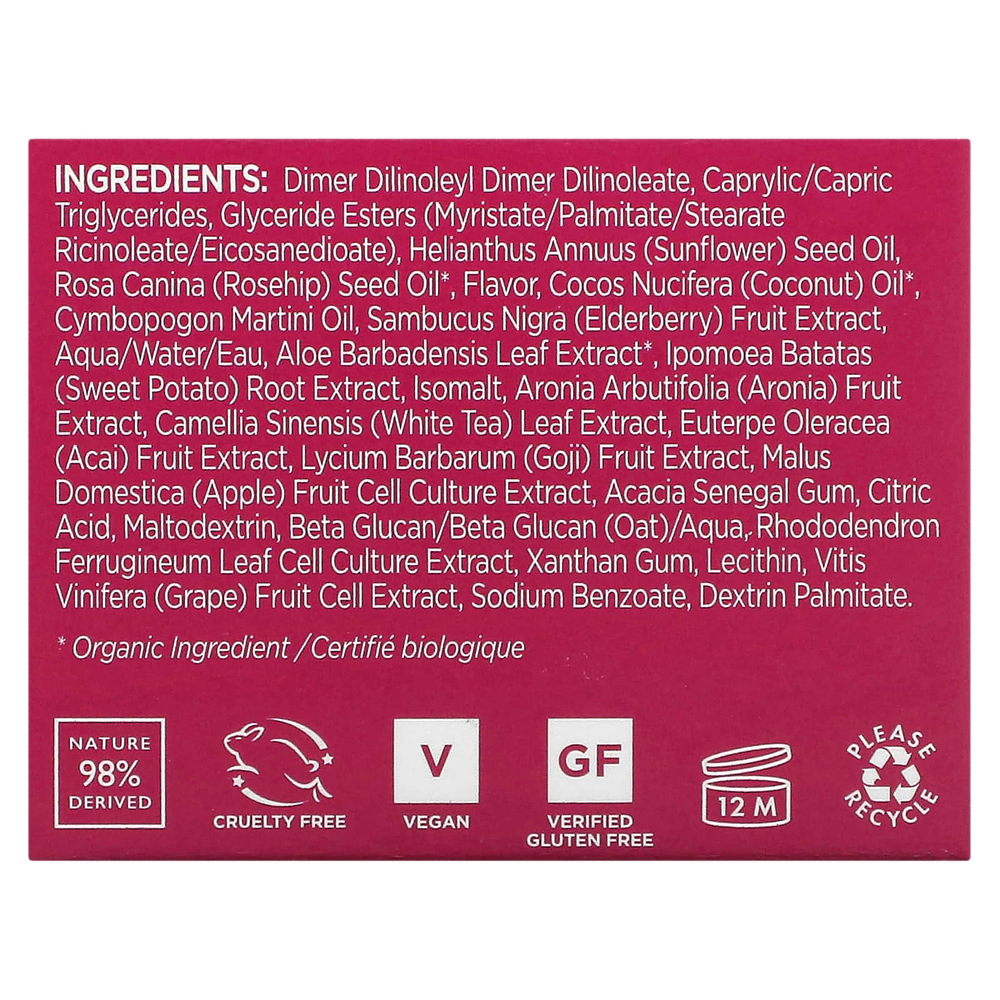Andalou Naturals, 1000 Roses, спящая маска для губ, для чувствительной кожи, 11,9 г (0,42 унции)