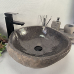 Раковина из речного камня RS-64859 48*45*15 0856