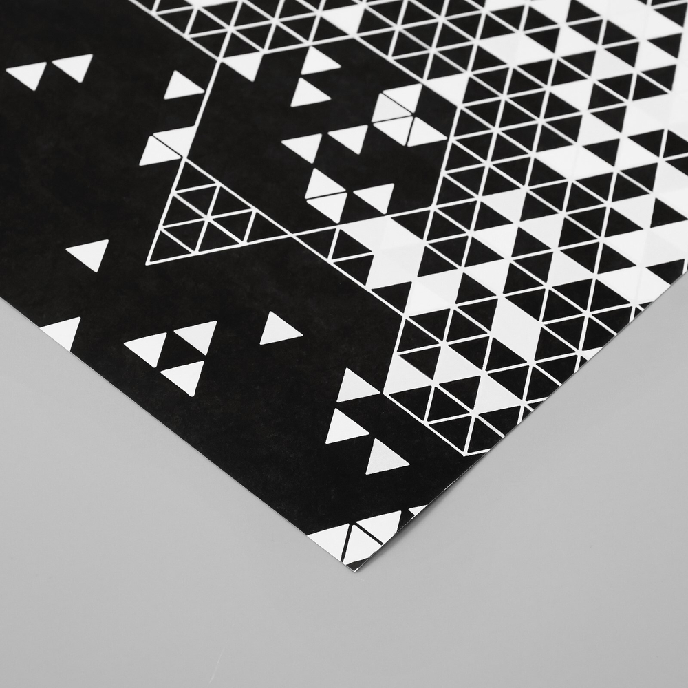 Бумага для скрапбукинга "Треугольники в деталях"