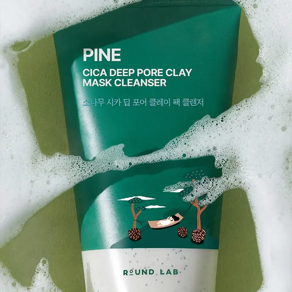 Round lab Pine Cica Deep Pore Clay Mask Cleanser 150ml