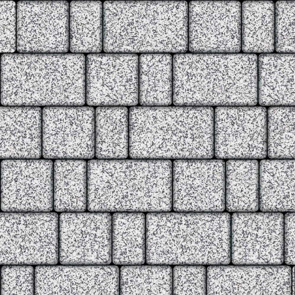 ТРОТУАРНАЯ ПЛИТКА СТАРЫЙ ГОРОД - А.1.ФСМ.4 СТОУНМИКС БЕЛО-ЧЁРНЫЙ, КОМПЛЕКТ ИЗ 3 ВИДОВ ПЛИТ