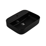 Раковина накладная для установки на столешницу AQUATEK ВЕГА  AQ5506-MB 500*395*140, с отверстием под смеситель, матовый черный