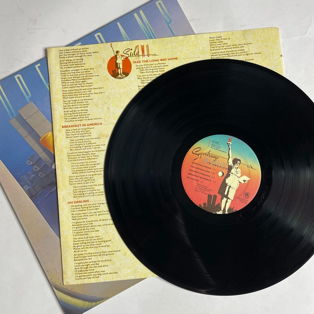 Винтажная виниловая пластинка LP Supertramp Breakfast In America (USA 1979)