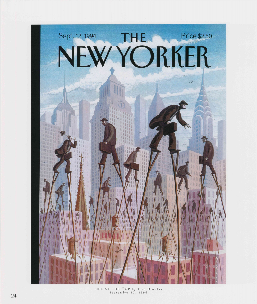 Постер журнала The New Yorker 12-09-1994, двусторонний