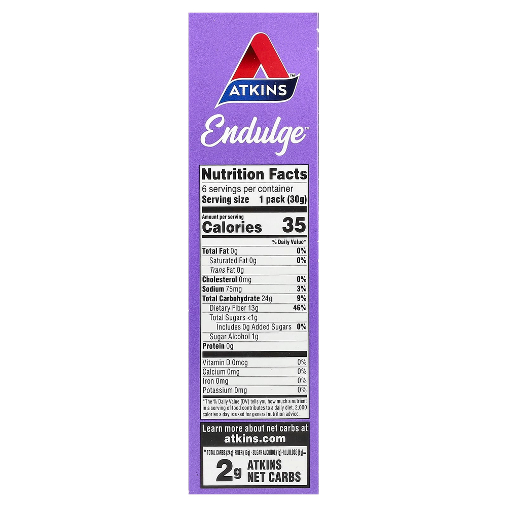 Atkins, Endulge ™, жевательные мишки, 6 пакетиков по 30 г (1,06 унции)