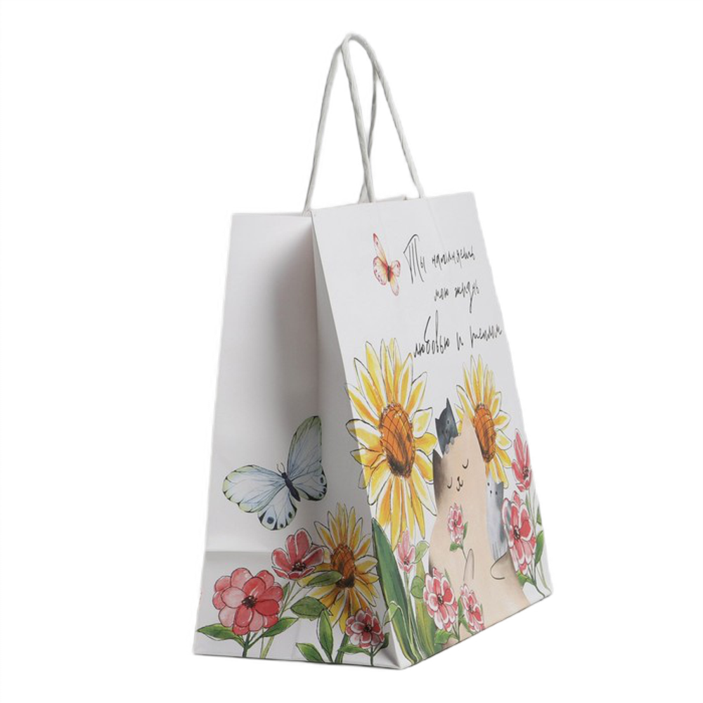 Пакет подарочный «Тепло», 22*22*11 см