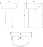 Раковина подвесная Zero 60x48 см, белая Z15061