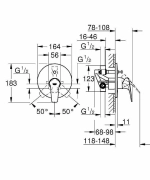 Смеситель для душа Grohe BauFlow 29113000