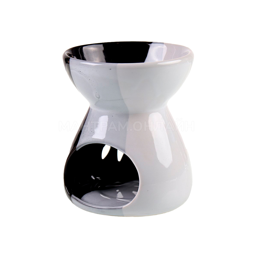 Аромалампа Инь-Ян-Дэн цвет черный белый серый 11,5 см