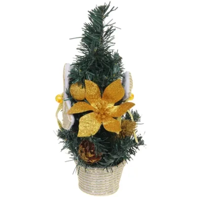 Елка в горшке «Зимняя нежность» 30 см, Золото
