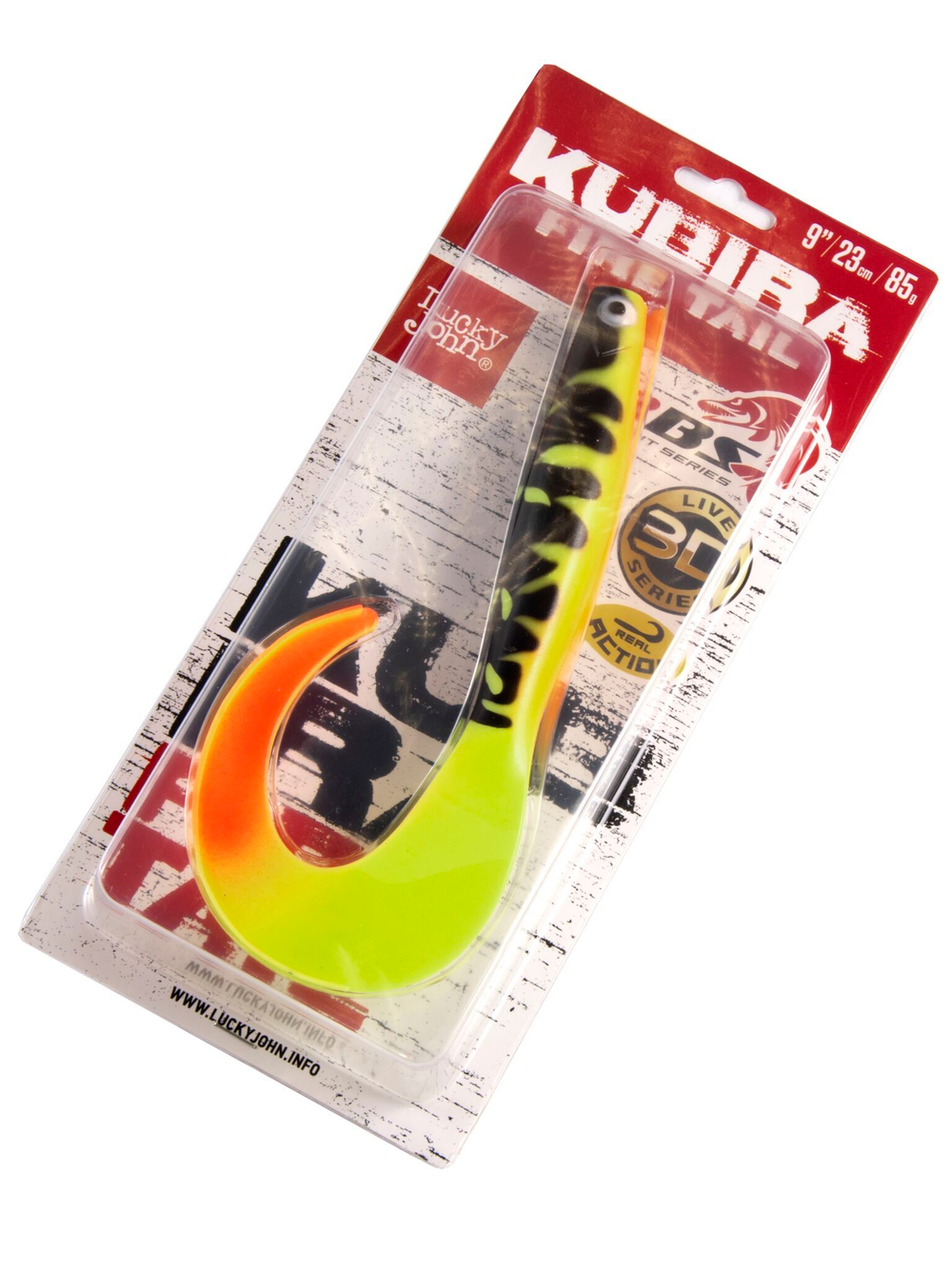 Твистер LJ 3D BBS Series KUBIRA FIRE TAIL 9,0in (22,86)/PG37 1шт.