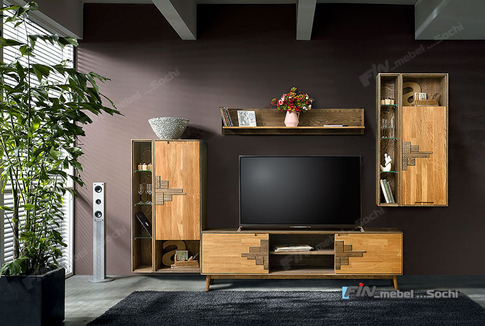 арт. 5060 ДУБ Полка навесная "Irving Design" 2 цвета ШхВхГ: 1300х240х260