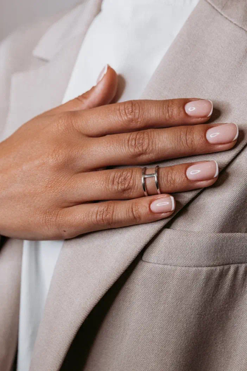 Кольцо фаланговое ''Двойное'' в серебре