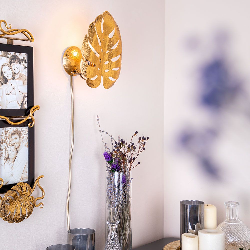 Бра настенный светильник Monstera Deliciosa (Монстера) Амбер