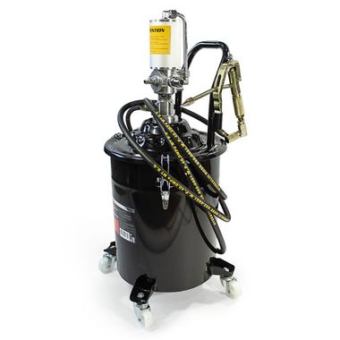 Нагнетатель смазки пневматический перекатной с емкостью 20л(50:1,пр-ть:0-0.85 л/мин, давление смазки:300-400bar,давление воздуха:6-8bar,шланг:4м) Forsage F-TRH30 BIG