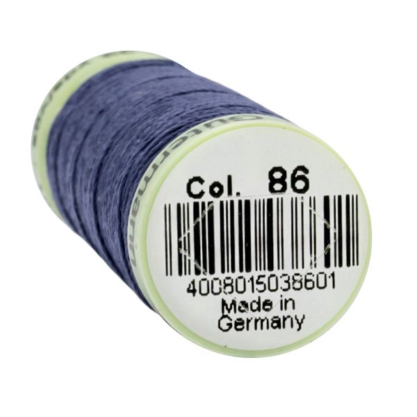 Нитки отделочные Gutermann Top Stitch 30 (30 метров), 5 кат. | 086 фиолетовый джинс