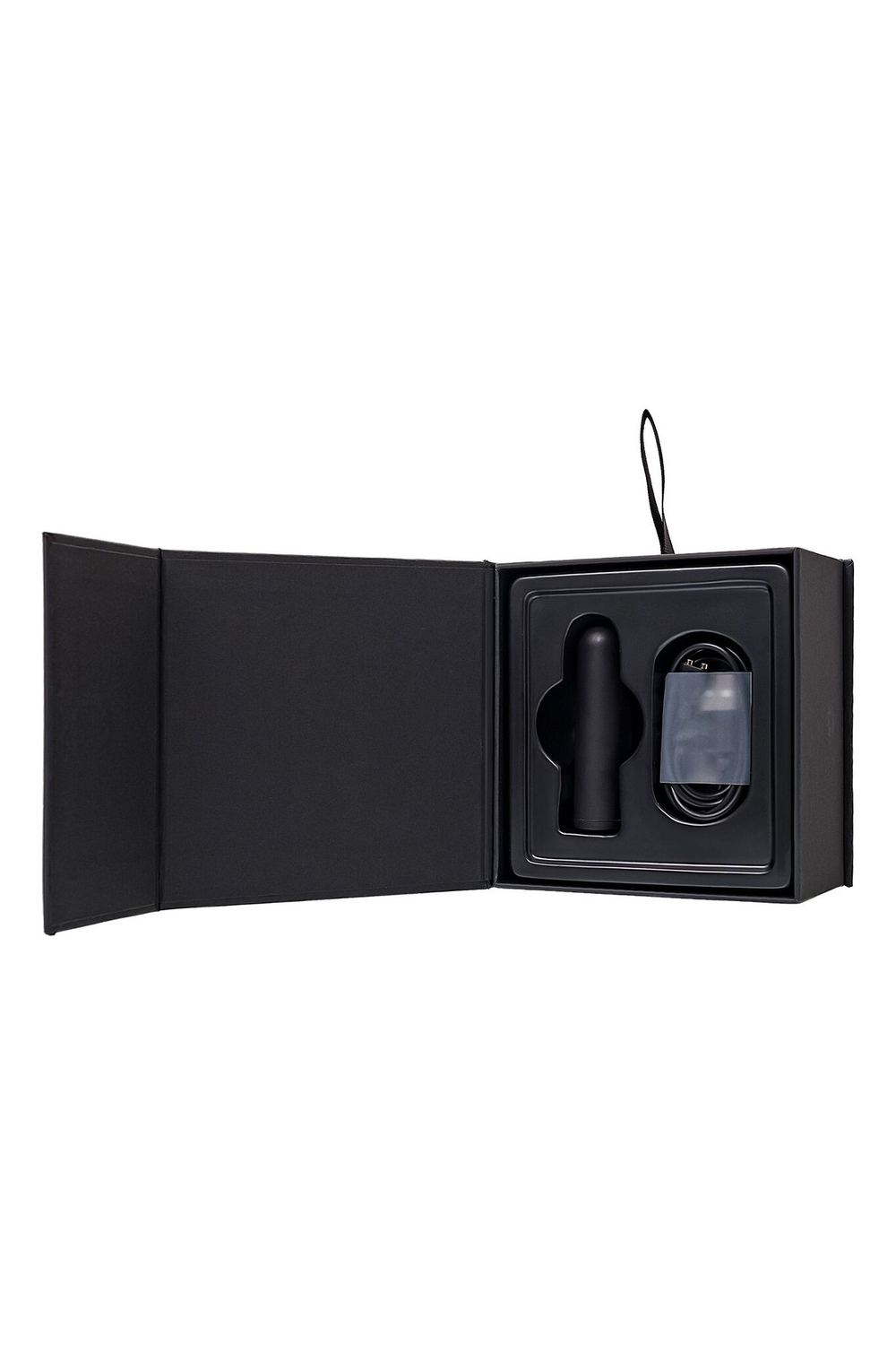 Черная перезаряжаемая вибропуля RealStick CALIBER - 7 см. (Цвет: черный)