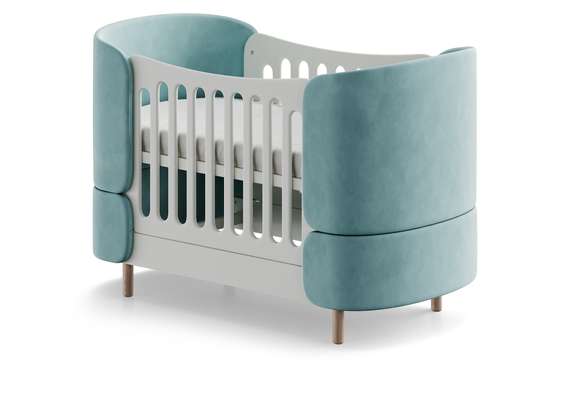 Кроватка-трансформер KIDI Soft (бирюзовый)