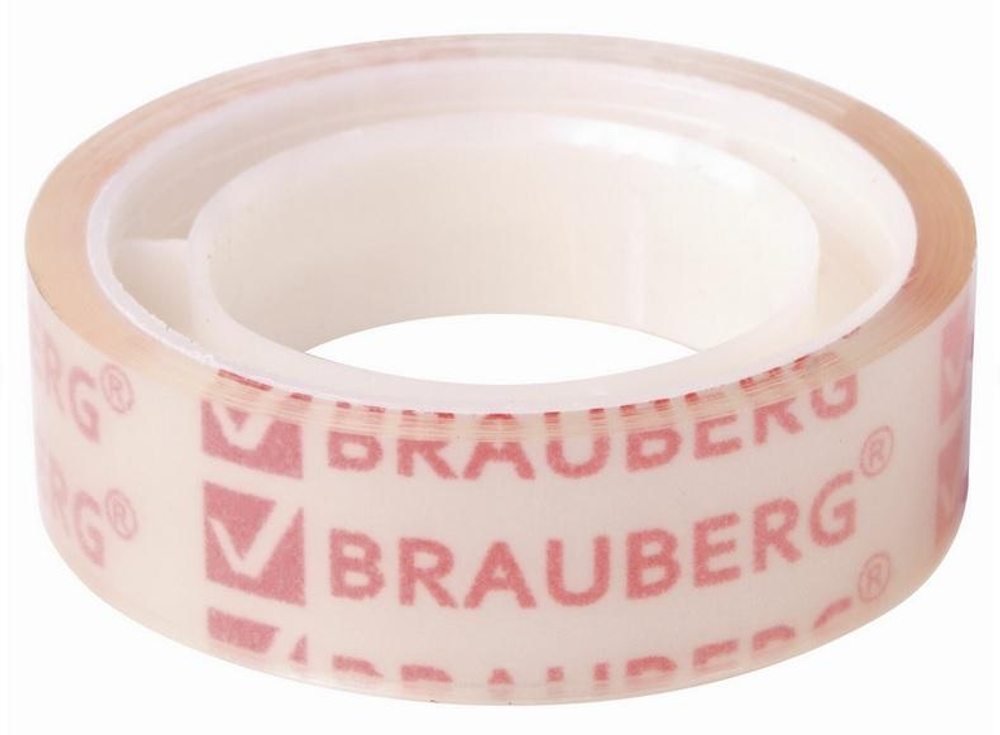 Клейкая лента 12мм х 10м.прозрачная (BRAUBERG) (Комплект 12шт.)