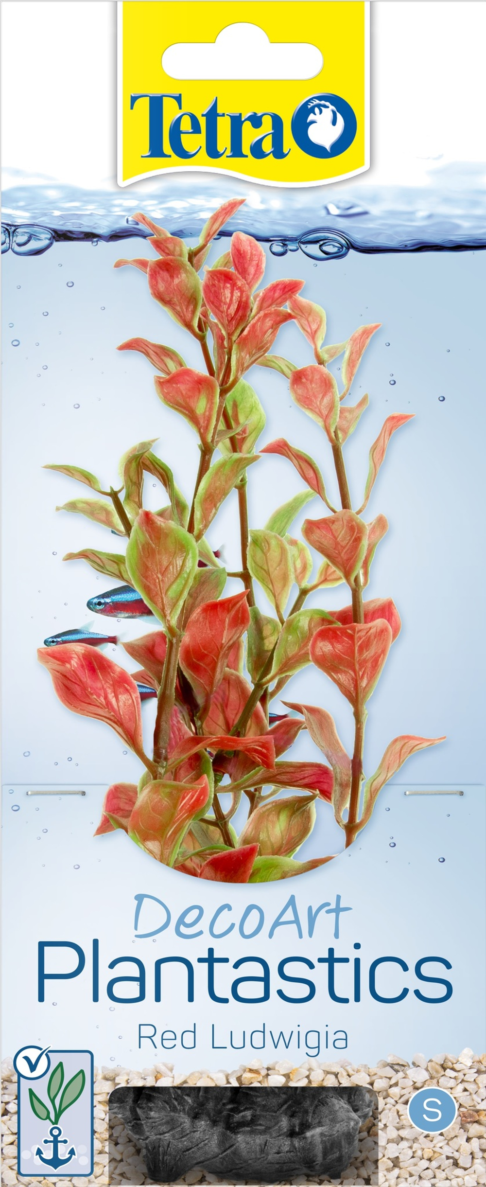 TETRA DecoArt Plant Растение пластиковое Red Ludwigia (Красная людвигия)