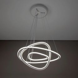 Citilux Неон Смарт CL731A330E RGB Умная подвесная люстра Белая