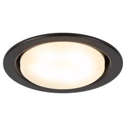 Светильник встраиваемый ЭРА KL115 BK под лампу GX53 черный | Встраиваемые светильники Для ламп GX53