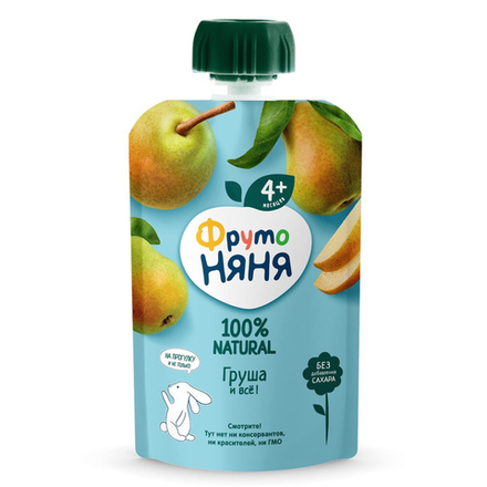 ФН Пюре грушевое натуральное  90гр 1/12 PouchPac