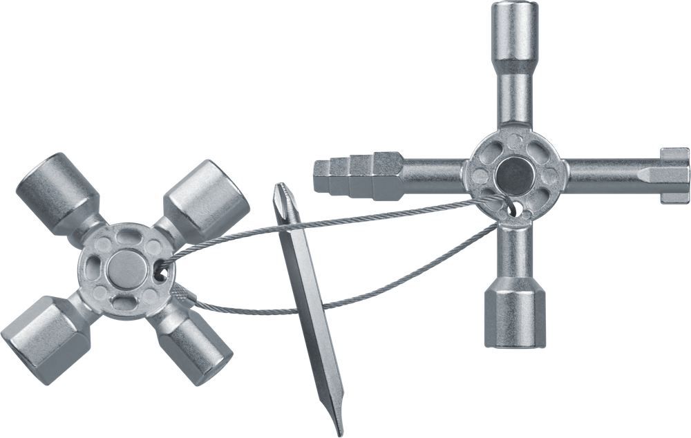 Ключ Navigator 95 764 NHT-Eck-13 для электрошкафов, 13 профилей, бита SL7/PH2