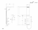 Душевая панель CeruttiSpa SELLA B CT8989 черная
