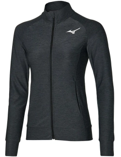 Женская теннисная куртка Mizuno Training - black melange