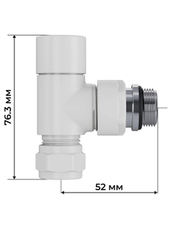 Набор термостатический трехосевой Royal Thermo Design Pro 15мм М30х1,5 (Белый)