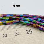 Гематит (имитация), цвет микс, размер около 3,8 мм, цена за 69-70 шт (1/2 нити)