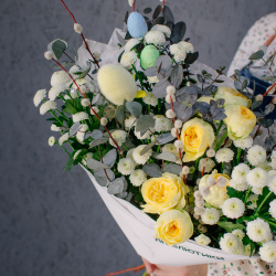 169. Светлый букет с вербой