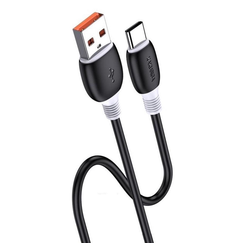 Кабель Kakusiga KSC-951 Type-C 3A силиконовый черный 1 м