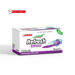 Жевательная резинка со вкусом черники Refresh в банке