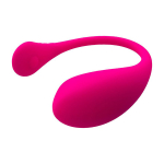 Розовое силиконовое виброяйцо 18см с управлением через приложение Lovense Lush 3 Smart Vibrating Egg Pink LE-10