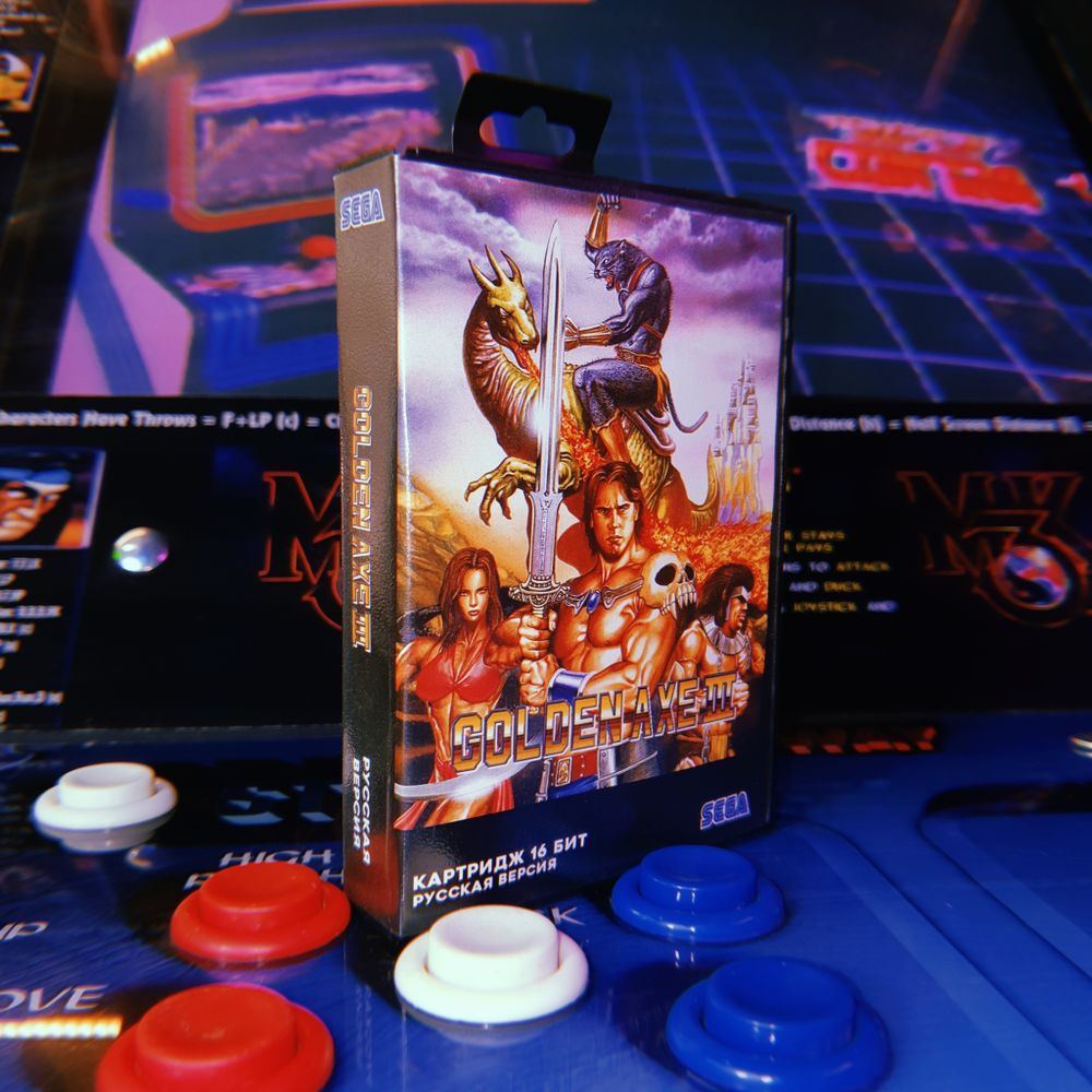 Картридж Golden Axe III (SEGA, русская версия)