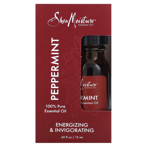 SheaMoisture, 100% чистое эфирное масло, перечная мята, 13 мл (0,45 жидк. унц.)