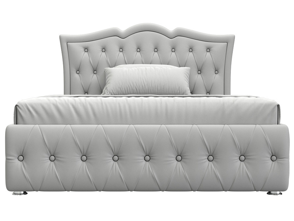 Кровать интерьерная Герда 140, Белый, Экокожа, 28174