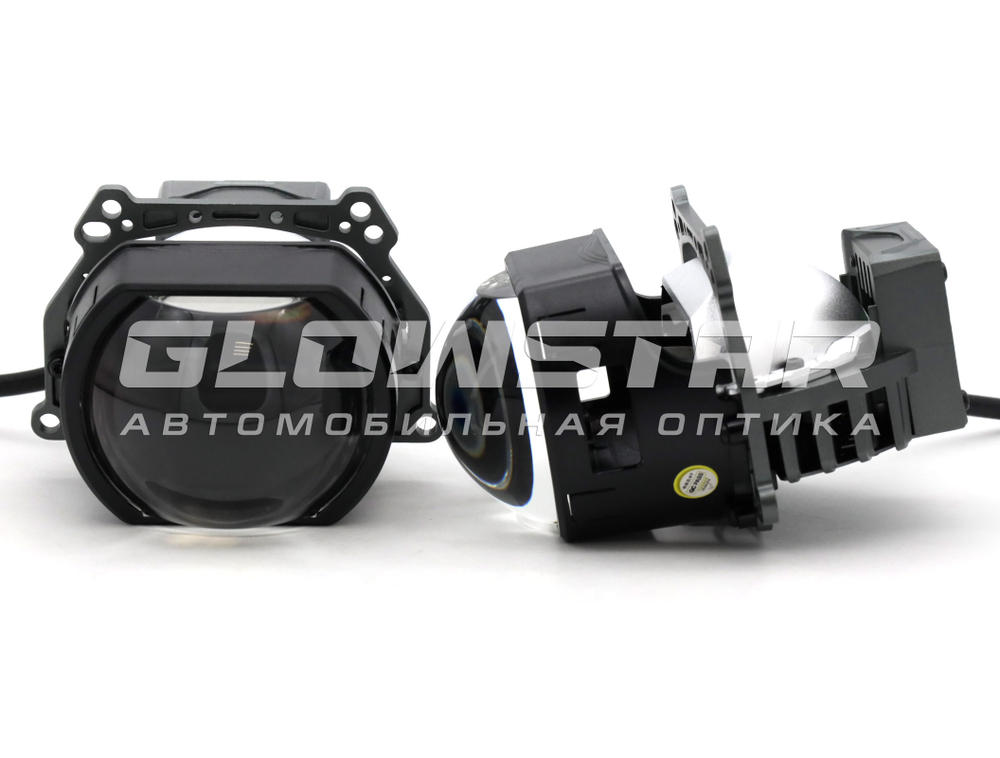 Билед модули Aozoom X9 (прямоугольные) 3.0 дюйма, 12V 52/57W, 4300/4600Lm (комплект, 2шт)