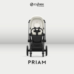 Коляска Cybex Priam IV Matt Black complete Aton S2 Hibiscus Red Base One 4 в 1 Off White