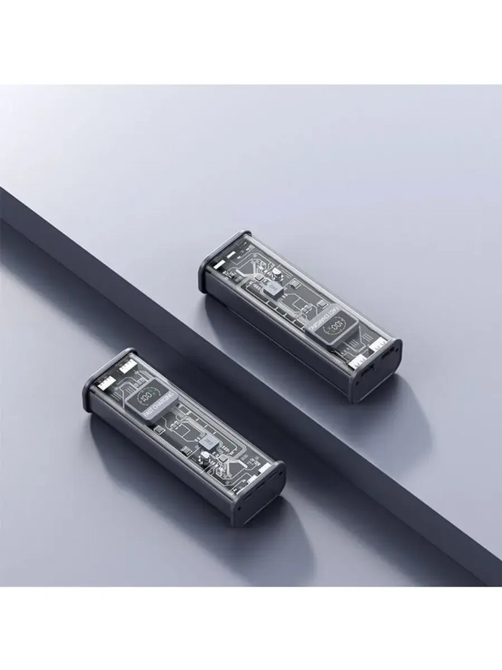 Внешний портативный аккумулятор CRR-29, 20000 мАч, 2USB, 3 А