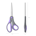 Ножницы канцелярские, Erich Krause, 18 см., "Comfort" пластиковые ручки, европодвес