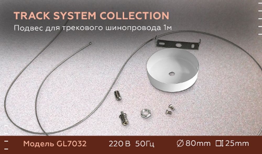 Ambrella Подвес для трекового шинопровода 1м Track System GL7032