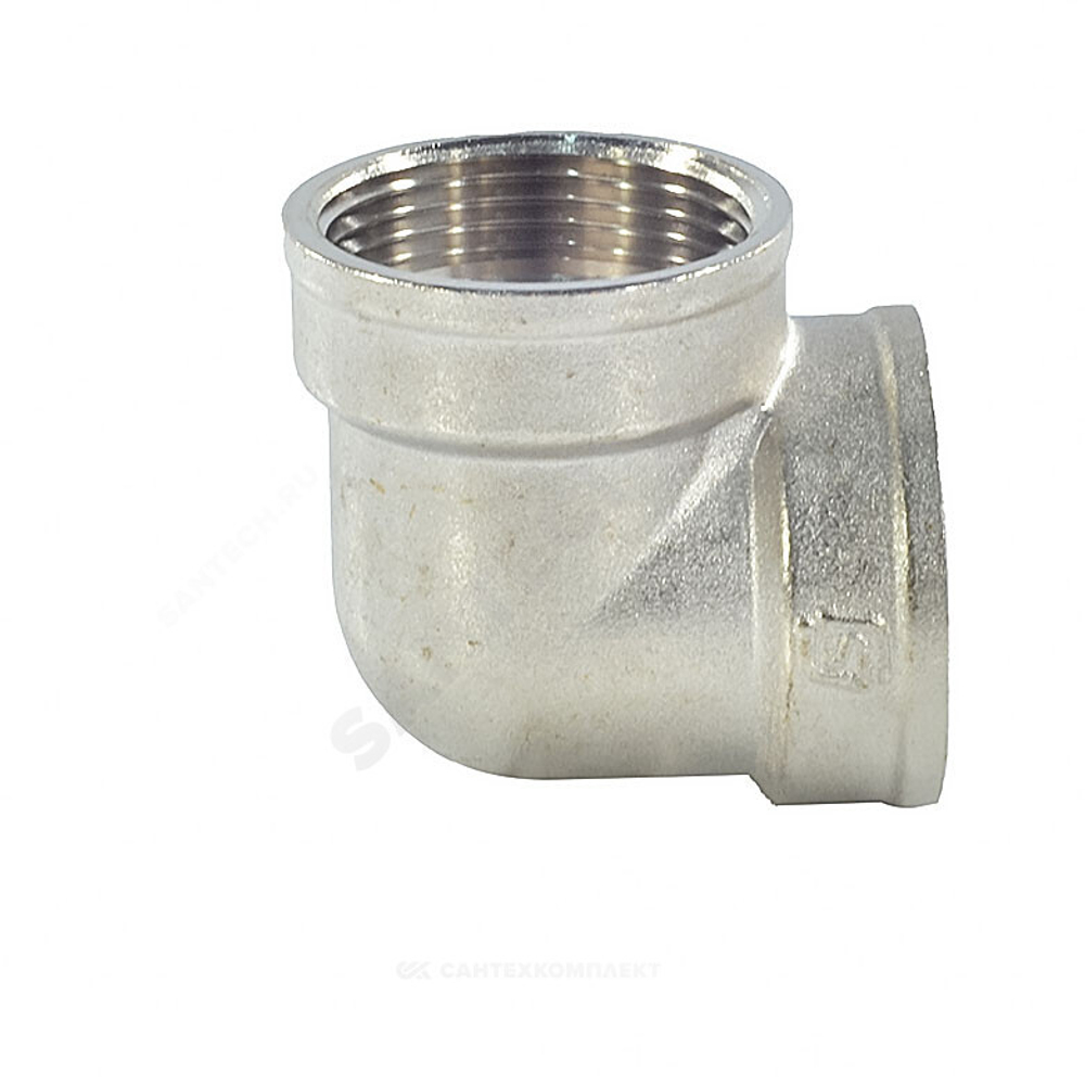 Угольник латунь никель Ду 15 (1/2") ВР/ВР SantechSystems