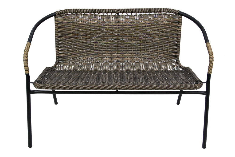 Набор мебели Garden Story Марсель делюкс (2 Стул Garden Storyа+диван+стол 90х50см, каркас черн, ротанг желто-черный)