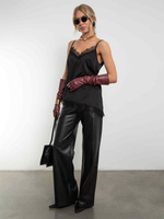 Брюки из экокожи на замше Mirage