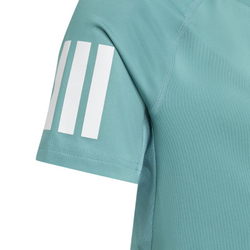 Футболка для мальчика теннисная Adidas Girls Club Tennis - preloved teal