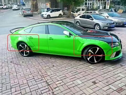 Широкие расширители арок для AUDI RS7 4G 2013-2014 Ауди